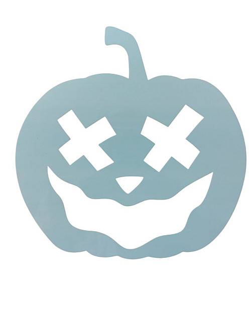 Трафарет Хэллоуин Тыква 20 на 16 см серый Киев - изображение 2