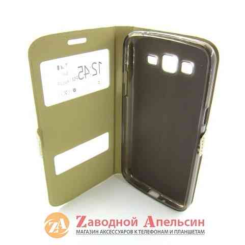 Чехол книжка Samsung G7102 G7105 Grand 2 Smart Case gold Одесса