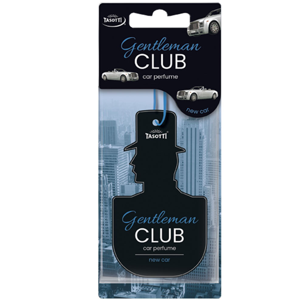 Ароматизатор для авто листочок "GentlemanClub" New Car (Нова машина) Tasotti Київ - фото 1