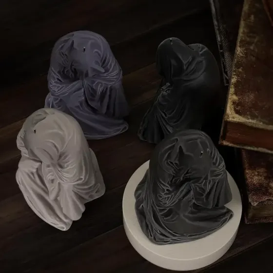 Молд для свечи «Мантия волшебника» – силиконовая форма для магического декора Киев