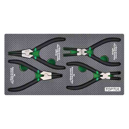 Набір круглогубців для стопорних кілець 4ед. (в ложементі) TOPTUL GEA0408 Одеса
