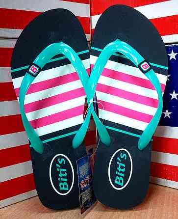 Женские шлепанцы-вьетнамки Bitis,полоска. Киев