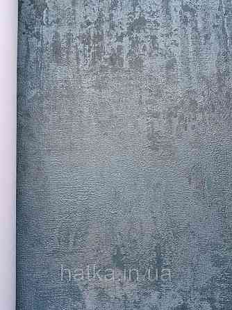 Шпалери вінілові на паперовій основі Zambaiti C88128 ABITAT штукатурка під бетон розмитий зелений пляшковий Київ