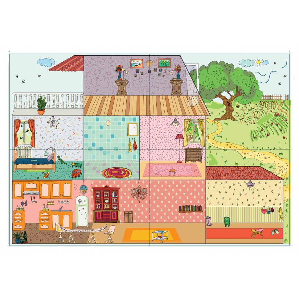 Детская игра с многоразовыми наклейками 