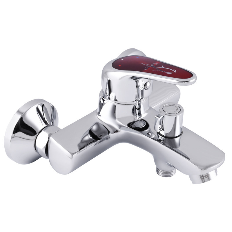 Змішувач для ванни Cron Magic 009 з червоною ручкою (CR0126) Харків - фото 2