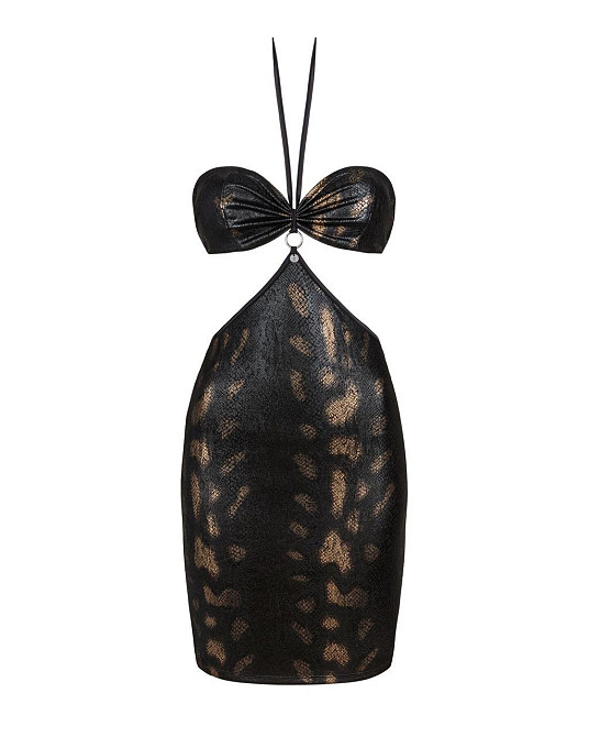 Платье под змеиную кожу Obsessive Vivianty dress M/L, черное Sex Aura Киев - изображение 5