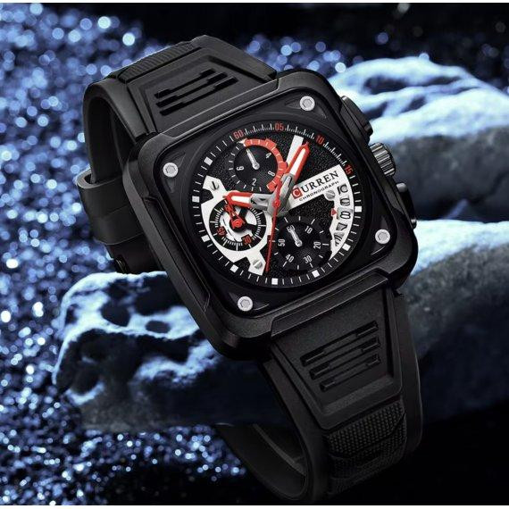 Чоловічий наручний годинник Curren Active (Чорний) Вінниця - фото 5