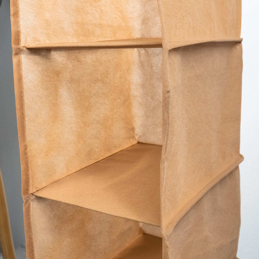 Подвесные полочки органайзер для хранения вещей 62x20x30 см M HP-M (Бежевый) Сумы - изображение 5