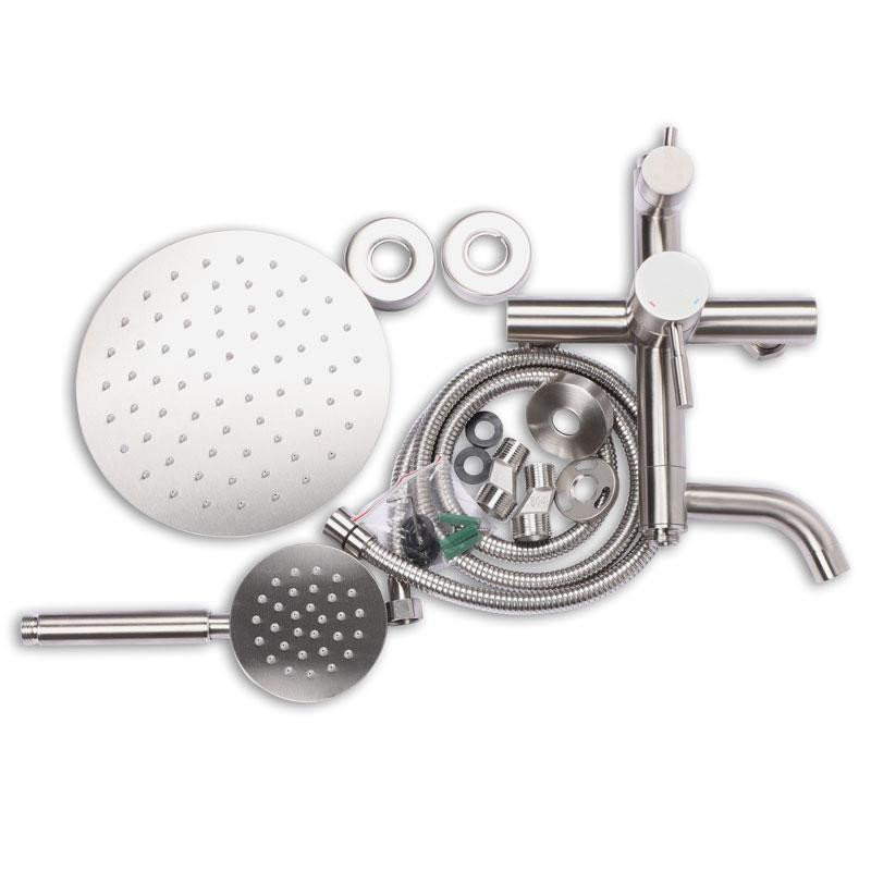 Душова колона зі змішувачем Zerix SUS-009-J з нерж. стали (ZX3240) Київ - фото 2