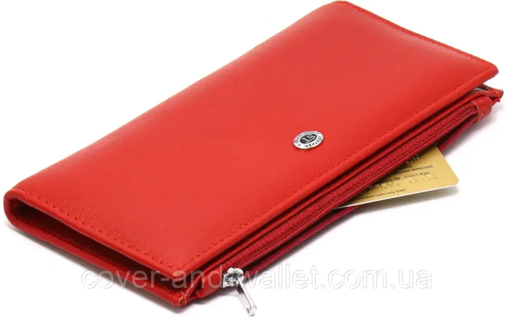 Червоний жіночий гаманець купюрник на магнітах ST 006 red Київ - фото 8