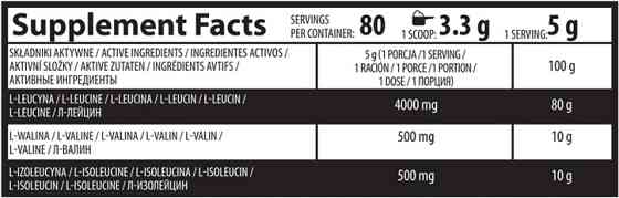 Комплекс амінокислот BCAA 8:1:1 400 g Lemon Луцьк