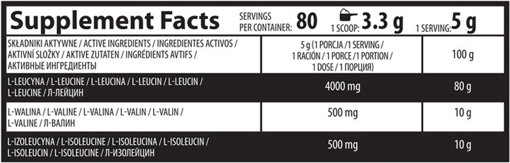 Комплекс амінокислот BCAA 8:1:1 400 g Lemon Луцьк - фото 2