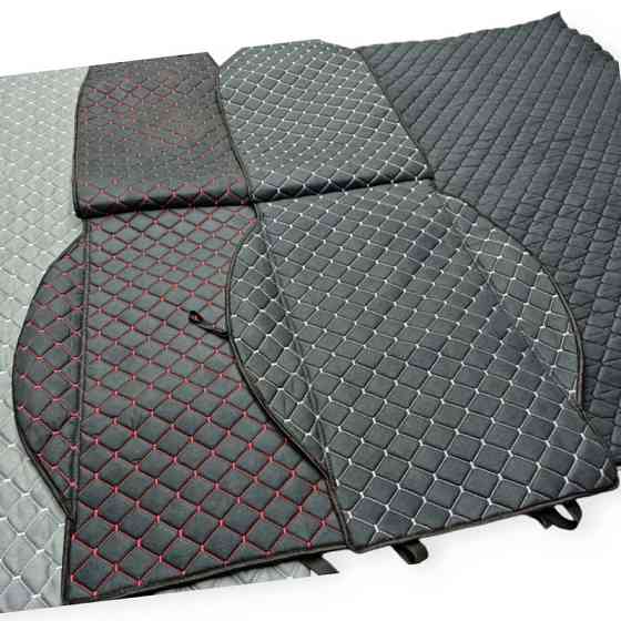 Накидки сидіння антара чорні (передні) ромб, червона нитка Мукачево