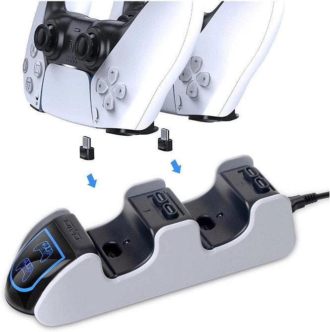 Зарядная станция для двух контроллеров PS5 OIVO IV-P5207 Киев - изображение 2
