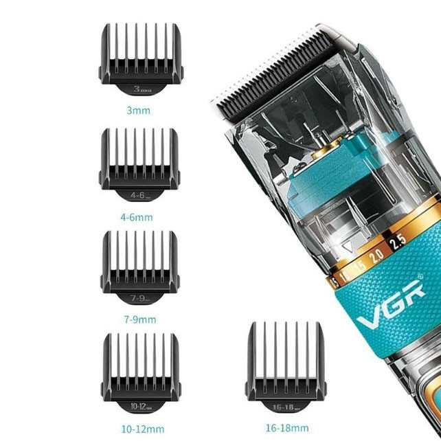 Аккумуляторный универсальный триммер для стрижки VGR V-695, Електромашинка для стрижки TJ-97 Киев - изображение 3