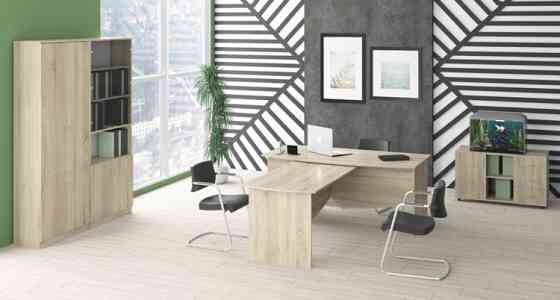 Стіл офісний Лідер, Дуб Сонома, 1800/900/760 Львів