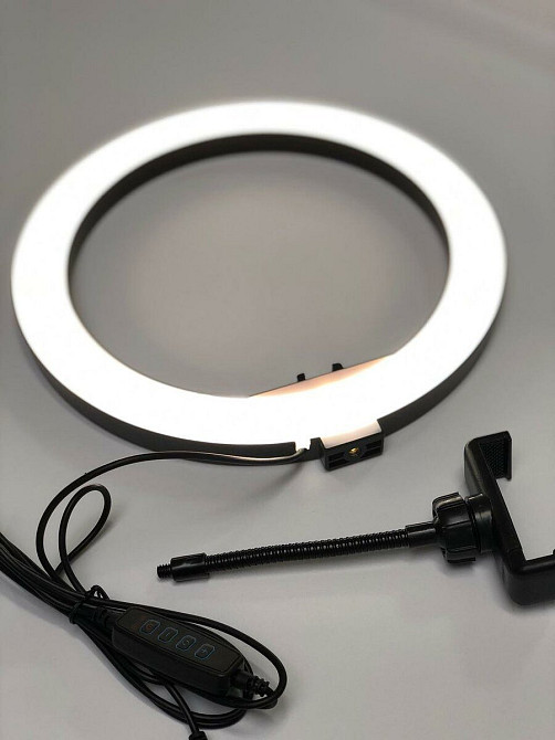 Кільцева світлодіодна LED лампа Ring Fill, 26 см з тримачем для телефону Киев - изображение 1