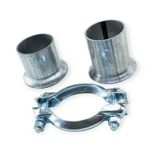 Хомут (d-50 мм) Москвич 412 с патрубком (2 болта) FA1 глушителя Мукачево