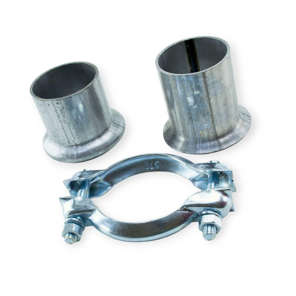 Хомут (d-50 мм) Москвич 412 с патрубком (2 болта) FA1 глушителя Мукачево - изображение 1