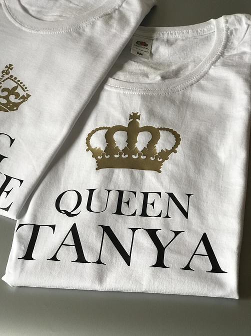 Футболки в стилі Family look для мами, тата та дитини — KING/QUEEN/PRINCE/PRINCESS Чернівці - фото 1