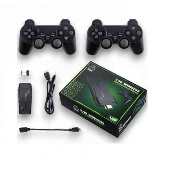 Ігрова приставка HDMI Game Stick Lite M8 з 10 000+ іграми, 2 бездротові джойстики, компактна і зручн Київ