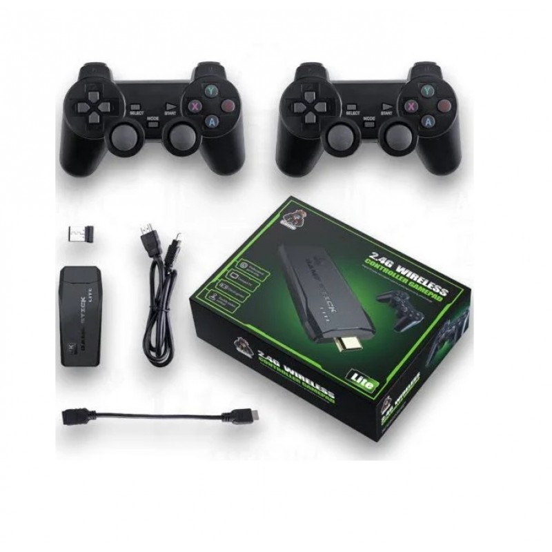 Игровая приставка HDMI Game Stick Lite M8 с 10 000+ играми, 2 беспроводных джойстика, компактная и удобная Одесса - изображение 2