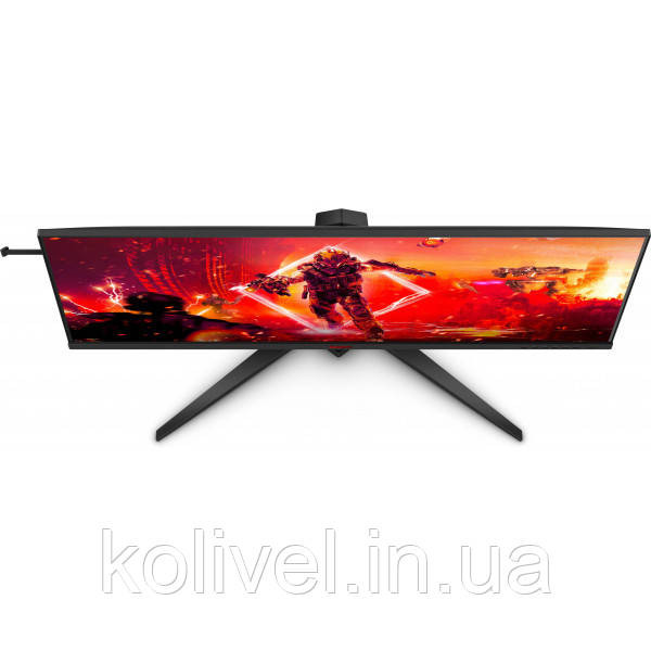TFT 40" AOC AGON AG405UXC, WQHD, IPS, 144Гц, 1ms, 2xHDMI, DP, USB-C, USB-hub, HAS, чорний з червоним Київ - фото 9