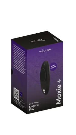 Смарт-вібратор у трусики We-Vibe Moxie+ Satin Black, оновлений пульт ДК Львів