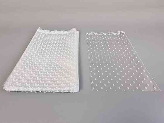 Пакет с рисунком для упаковки подарков   (15*30) №75/1 (ажурный) 