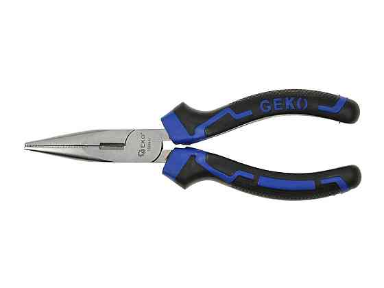 Плоскогубці подовжені прямі "GeKo" premium 200 мм Стрый