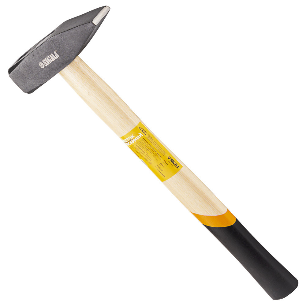 Молоток 800г слесарная деревянная ручка (дуб) SIGMA (4316381) Ровно - изображение 3