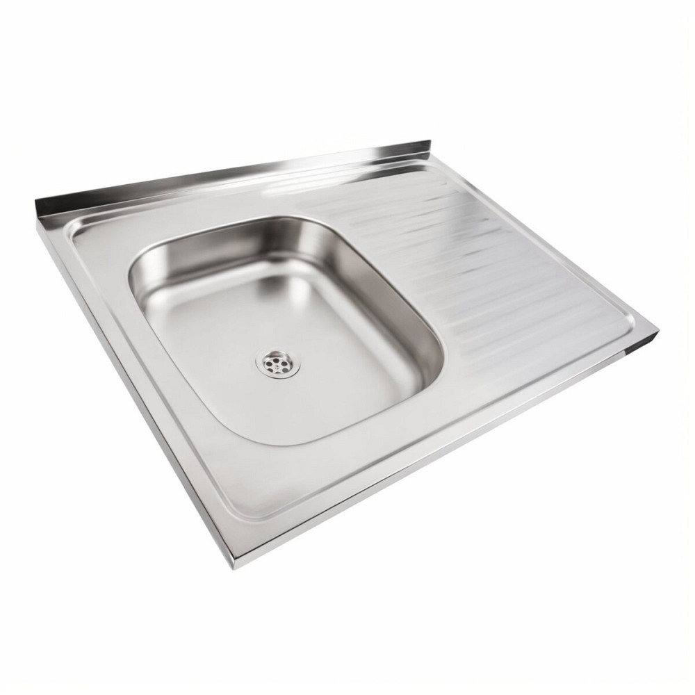 PLATINUM Мийка кухонна з нержавіючої сталі Platinum 8060 L (0,4/120 мм) Киев - изображение 2