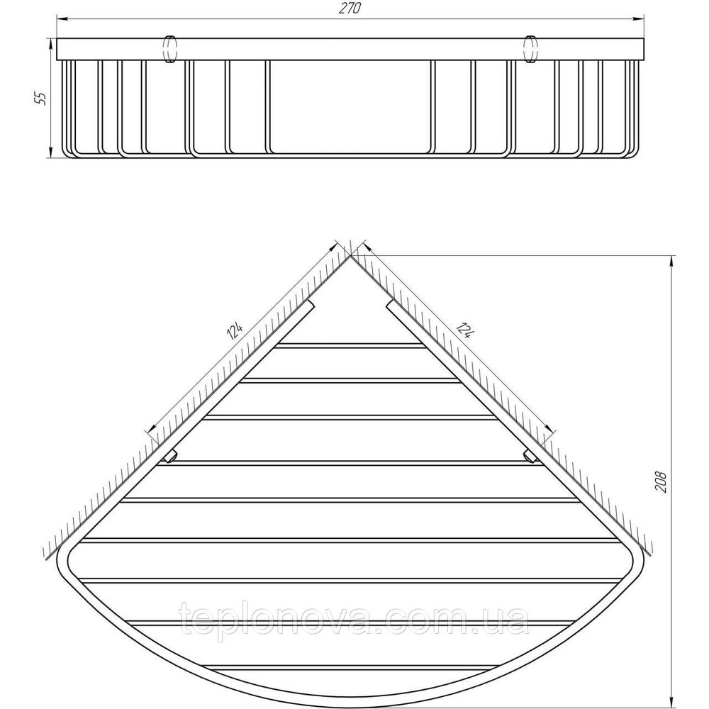 Полка угловая TOPAZ 4114 Черновцы - изображение 4
