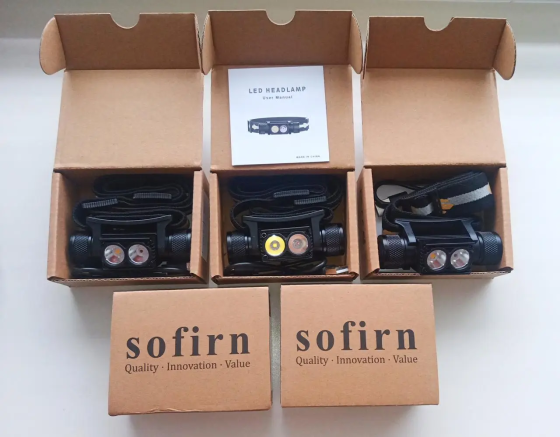 Тактический налобный фонарь Sofirn H25LR с красным светом 660лм Киев