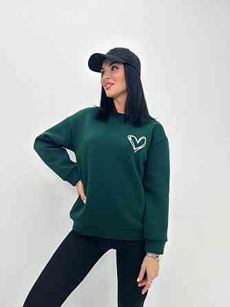 Жіночий світшот вільного крою "Self" Турція оптом | Батал Київ