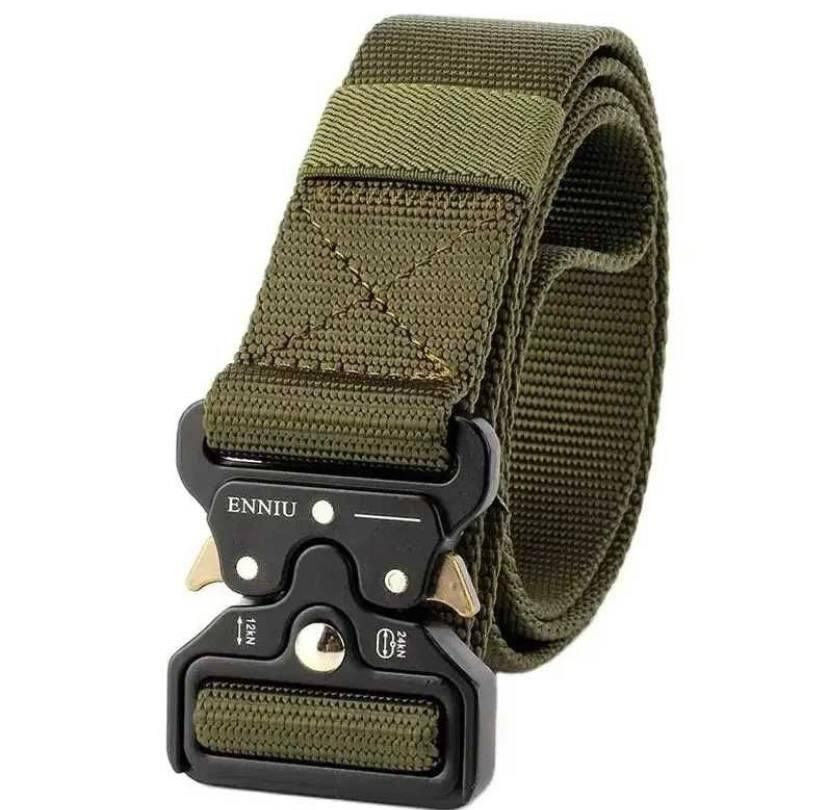 Ремінь чоловічий тактичний із залізною пряжкою карабіном Одеса - фото 7