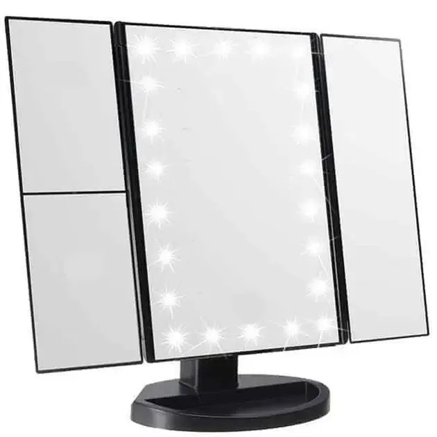 Зеркало тройное для макияжа Superstar Magnifying Mirror с LED-подсветкой прямоугольное с увеличением Коломия - фото 3