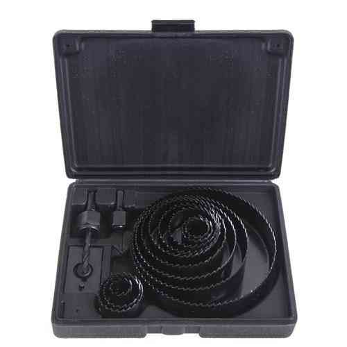 Набір корончастих фрез по дереву 16 предм (19,22,28,32,38,44,54,64,76,89,102,127мм) Alloid Одеса