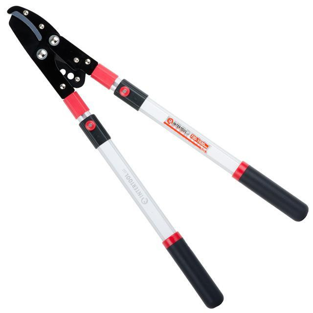 Сучкоріз садовий для обрізання гілок, 680-1020 мм, телескопічні ручки INTERTOOL FT-1116 Киев - изображение 2