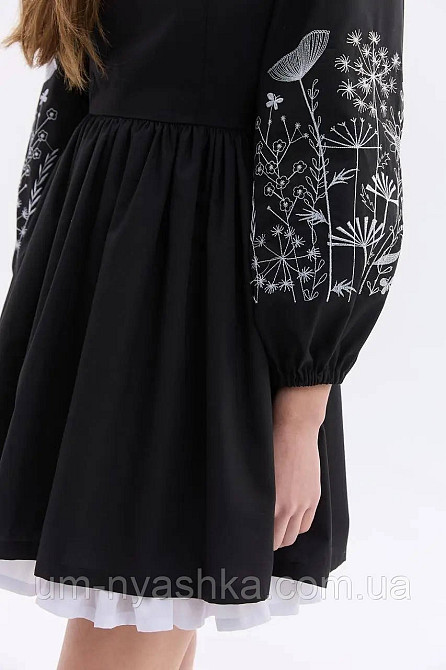 Черное платье с вышивкой  Колорит Кривой Рог - изображение 7