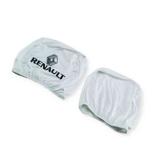 Чехлы подголовники белые (2 шт) renault на Мукачево