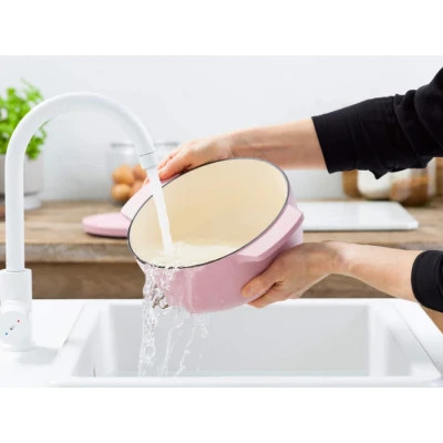 Кастрюля KitchenAid чавунна з кришкою 3,3 л Суха троянда (CC007430-001) Винница - изображение 8