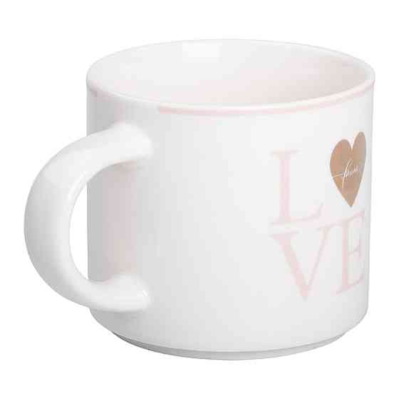 Liling Rongxiang Ceramic Чашка порцелянова 350 (мл) для кави та чаю Love Біла RX-N240126WL Коломия