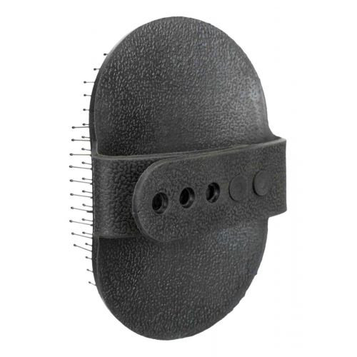 Щетка Trixie для кошек с металлическими зубчиками резиновая с петлей для рук 8х13 см Киев - изображение 2