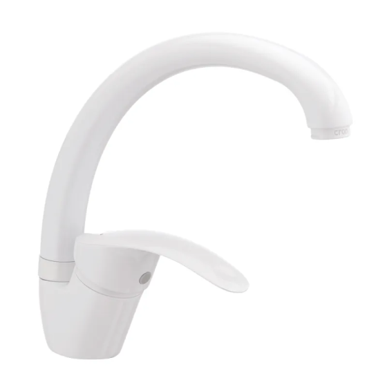 Кухонный смеситель Cron Mars 777 белый CR0787 Харьков