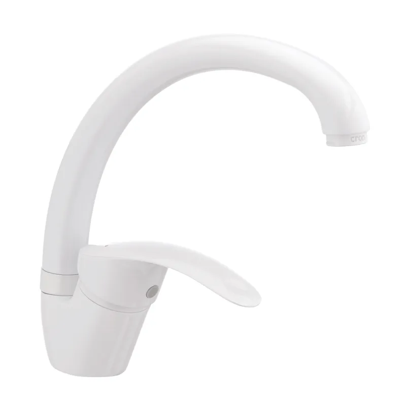 Кухонный смеситель Cron Mars 777 белый CR0787 Харьков - изображение 1