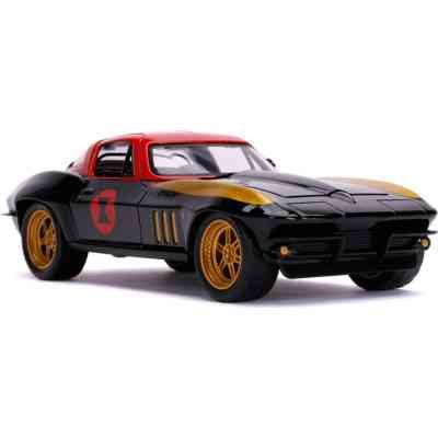 Машина Jada металлическая Марвел Мстители Chevrolet Corvette (1966) + фигурка Черной вдовы 1:24 (253225014) Винница