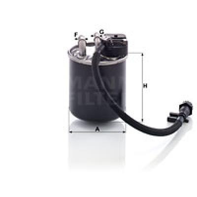 Фільтр паливний Mann WK820/19 Вінниця - фото 1