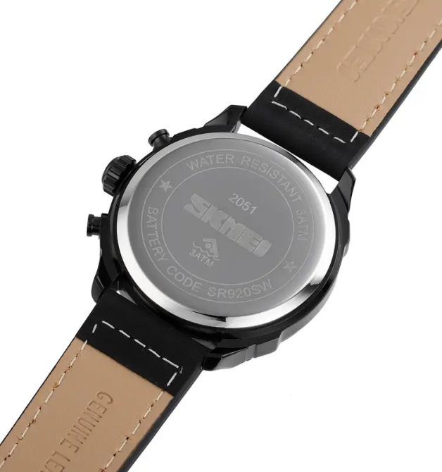 Классические мужские часы Skmei 2051 (Черные) Винница - изображение 10