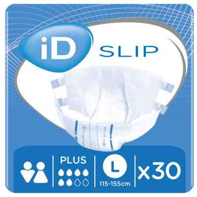 Подгузники для взрослых ID Slip Plus Large талия 115-155 см. 30 шт. (5411416048190) Винница